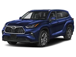 Front 3/4, facing to the left view of 2025 Toyota Highlander