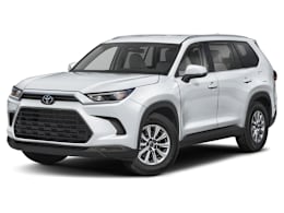 Front 3/4, facing to the left view of 2025 Toyota Grand Highlander Hybrid