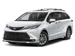 Front 3/4, facing to the left view of 2025 Toyota Sienna