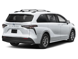 Rear 3/4, facing to the right view of 2025 Toyota Sienna