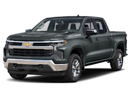 Front 3/4, facing to the left view of 2026 Chevrolet Silverado 1500