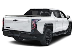 Rear 3/4, facing to the right view of 2026 Chevrolet Silverado EV
