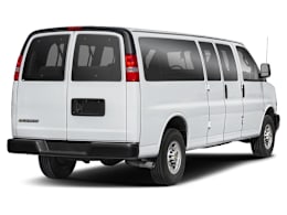 Rear 3/4, facing to the right view of 2026 Chevrolet Express
