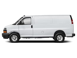 Side Profile, facing to left view of 2026 Chevrolet Express