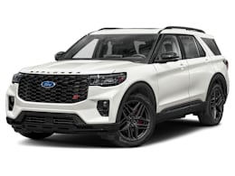Front 3/4, facing to the left view of 2026 Ford Explorer