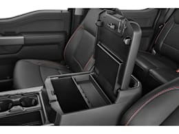 Center Storage Console view of 2026 Ford F-350