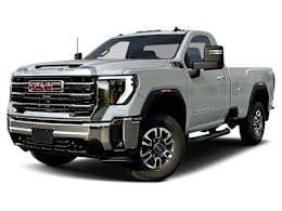 Front 3/4, facing to the left view of 2026 GMC Sierra 2500HD