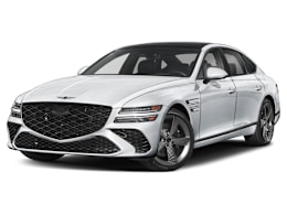 Front 3/4, facing to the left view of 2026 Genesis G80