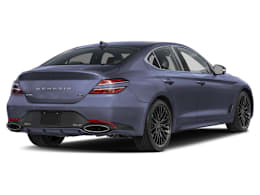 Rear 3/4, facing to the right view of 2026 Genesis G70