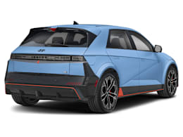 Rear 3/4, facing to the right view of 2026 Hyundai IONIQ 5 N