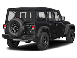 Rear 3/4, facing to the right view of 2026 Jeep Wrangler