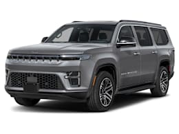 Front 3/4, facing to the left view of 2026 Jeep Grand Wagoneer