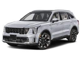 Front 3/4, facing to the left view of 2026 Kia Sorento