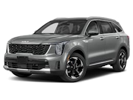 Front 3/4, facing to the left view of 2026 Kia Sorento