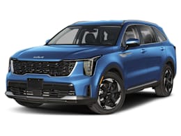 Front 3/4, facing to the left view of 2026 Kia Sorento