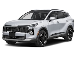 Front 3/4, facing to the left view of 2026 Kia Sportage Hybrid