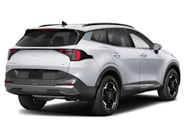 Rear 3/4, facing to the right view of 2026 Kia Sportage Hybrid