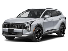 Front 3/4, facing to the left view of 2026 Kia Sportage Hybrid