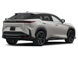 Rear 3/4, facing to the right view of 2026 Lexus RZ