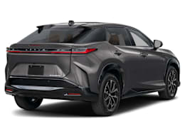 Rear 3/4, facing to the right view of 2026 Lexus RZ