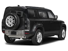 Rear 3/4, facing to the right view of 2026 Land Rover Defender