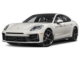 Front 3/4, facing to the left view of 2026 Porsche Panamera
