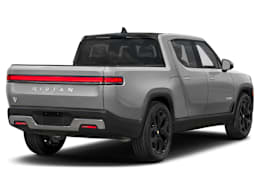 Rear 3/4, facing to the right view of 2026 Rivian R1T