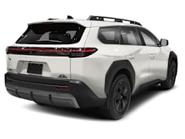 Rear 3/4, facing to the right view of 2026 Toyota bZ Woodland