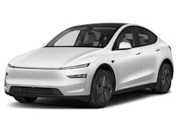 Front 3/4, facing to the left view of 2026 Tesla Model Y