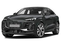 Front 3/4, facing to the left view of 2027 Audi Q6 E-Tron