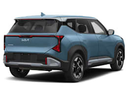 Rear 3/4, facing to the right view of 2027 Kia Seltos