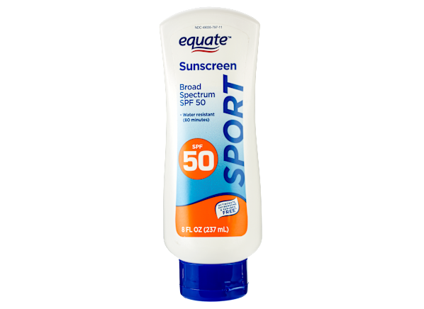 equate walmart sport lotion spf 50