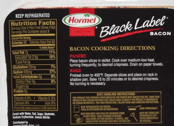 Hormel Black Label Original Bacon - Consumer Reports