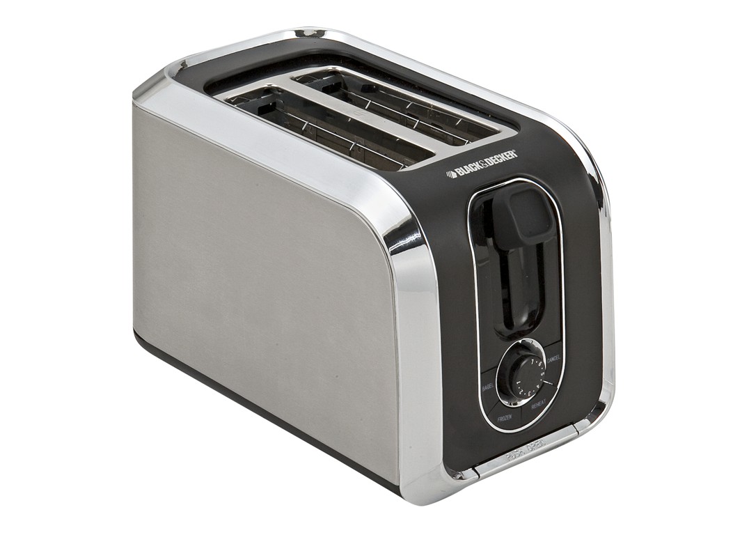 BLACK+DECKER 2-Slice Stainless Steel 1200-Watt Toaster in the Toasters  department at