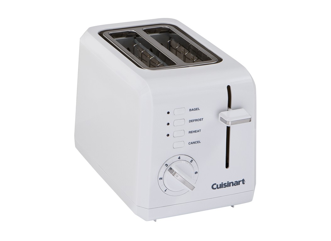 Cuisinart Breakfast Bundle: Single Serve Brewer Coffemaker,Silver SS-5 + 2  Slice Compact Plastic Toaster, White CPT-122 