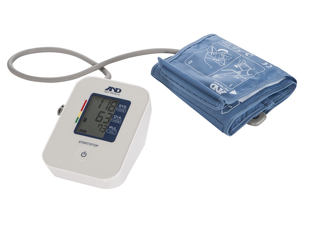 A&D Medical Upper Arm Blood Pressure Monitor with Wide Range Cuff (UA-611)