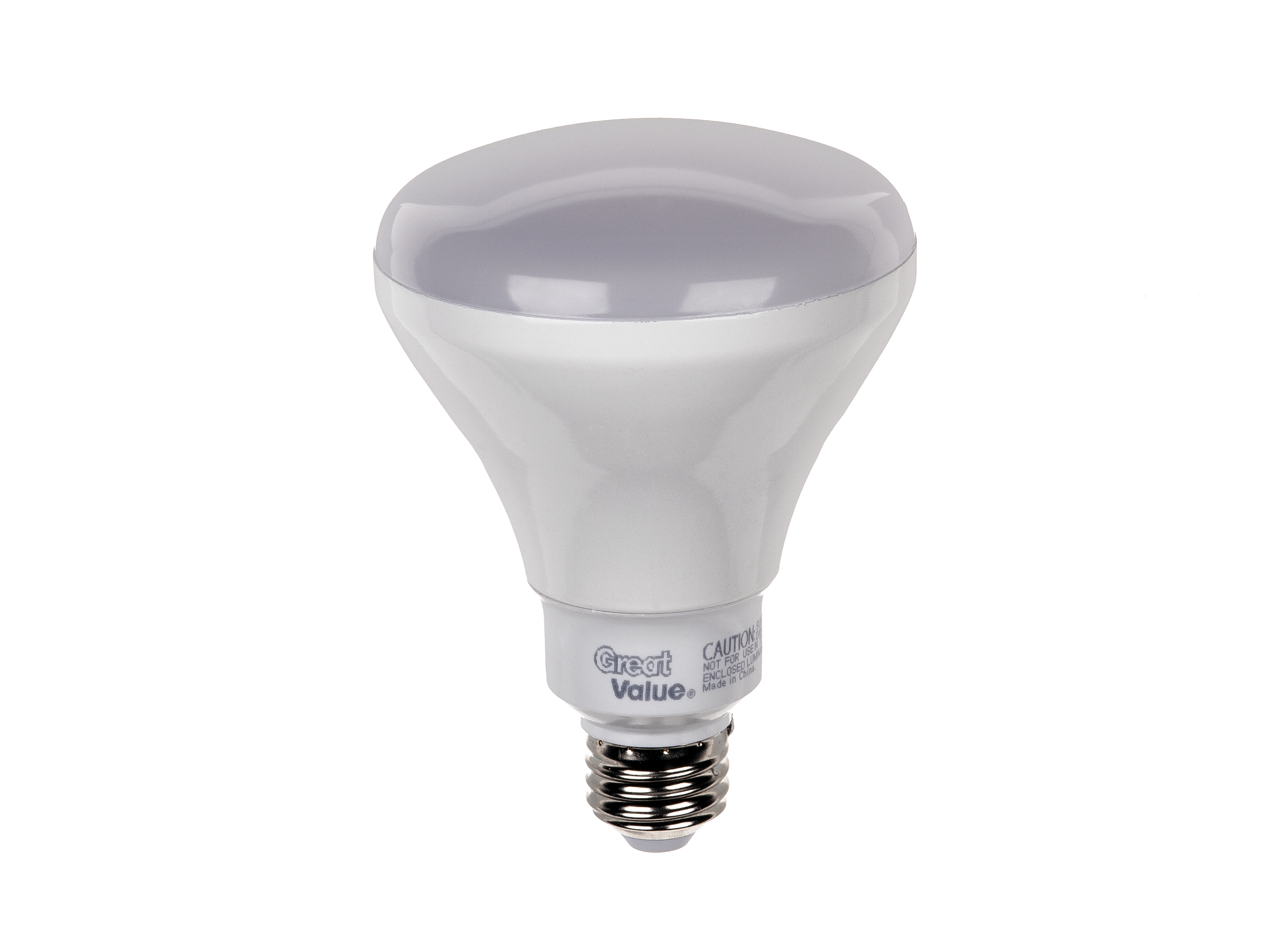 Great Value Walmart 65W BR30 Soft White LED Dimmable Lightbulb