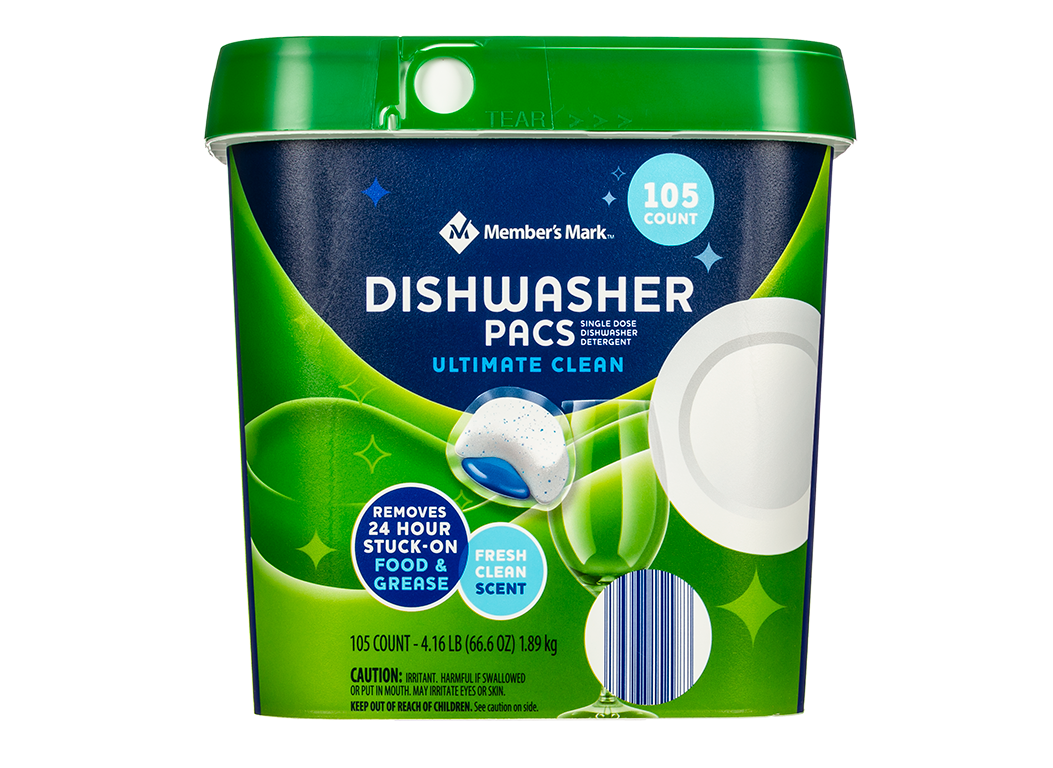 Member's Mark (Sam's Club) Ultimate Clean Dishwasher Pacs Dishwasher  Detergent Review - Consumer Reports