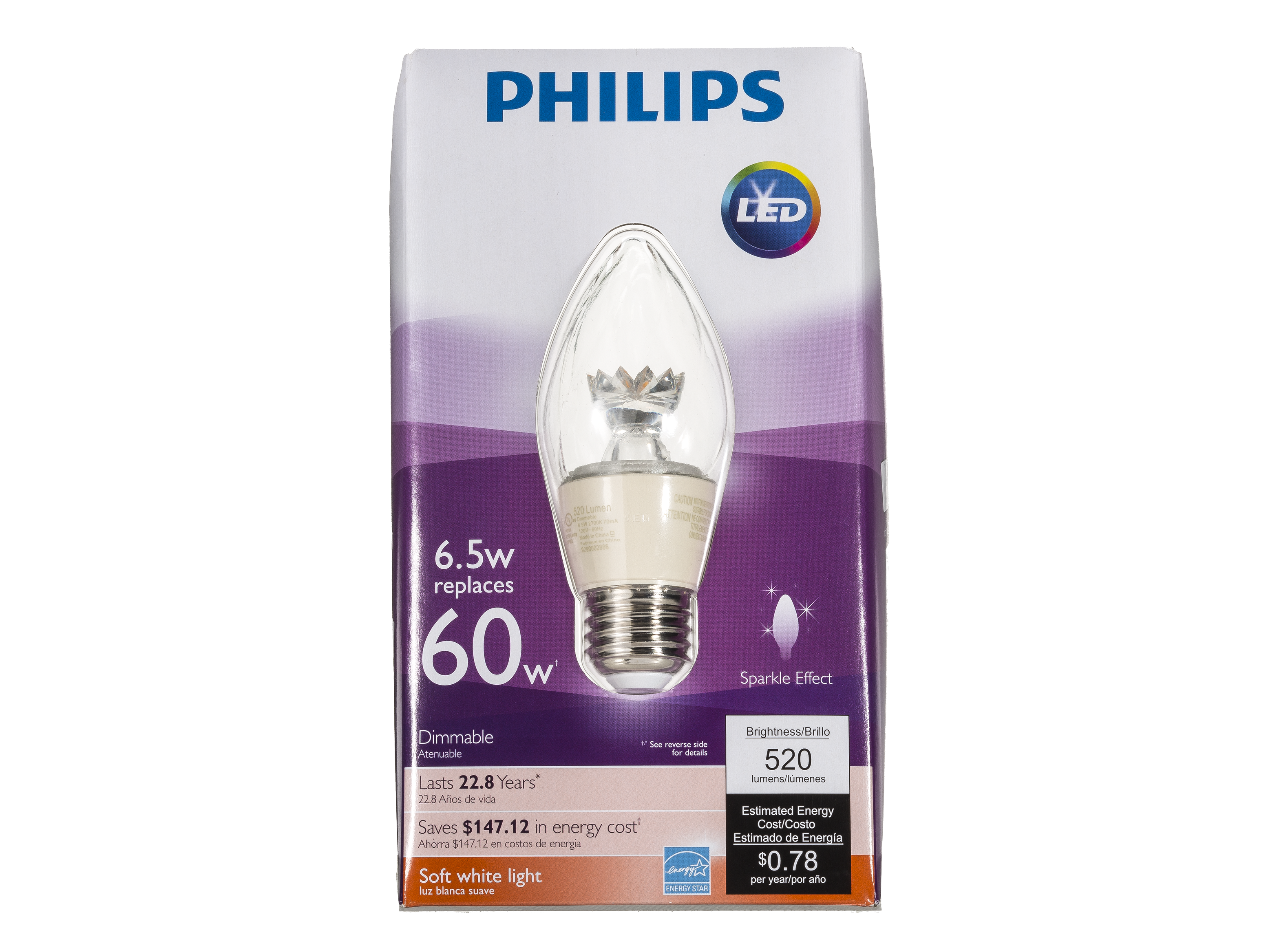 Philips 60W F15 Post Light Soft White Dimmable LED Lightbulb Review -  Consumer Reports, image size:3159x2304