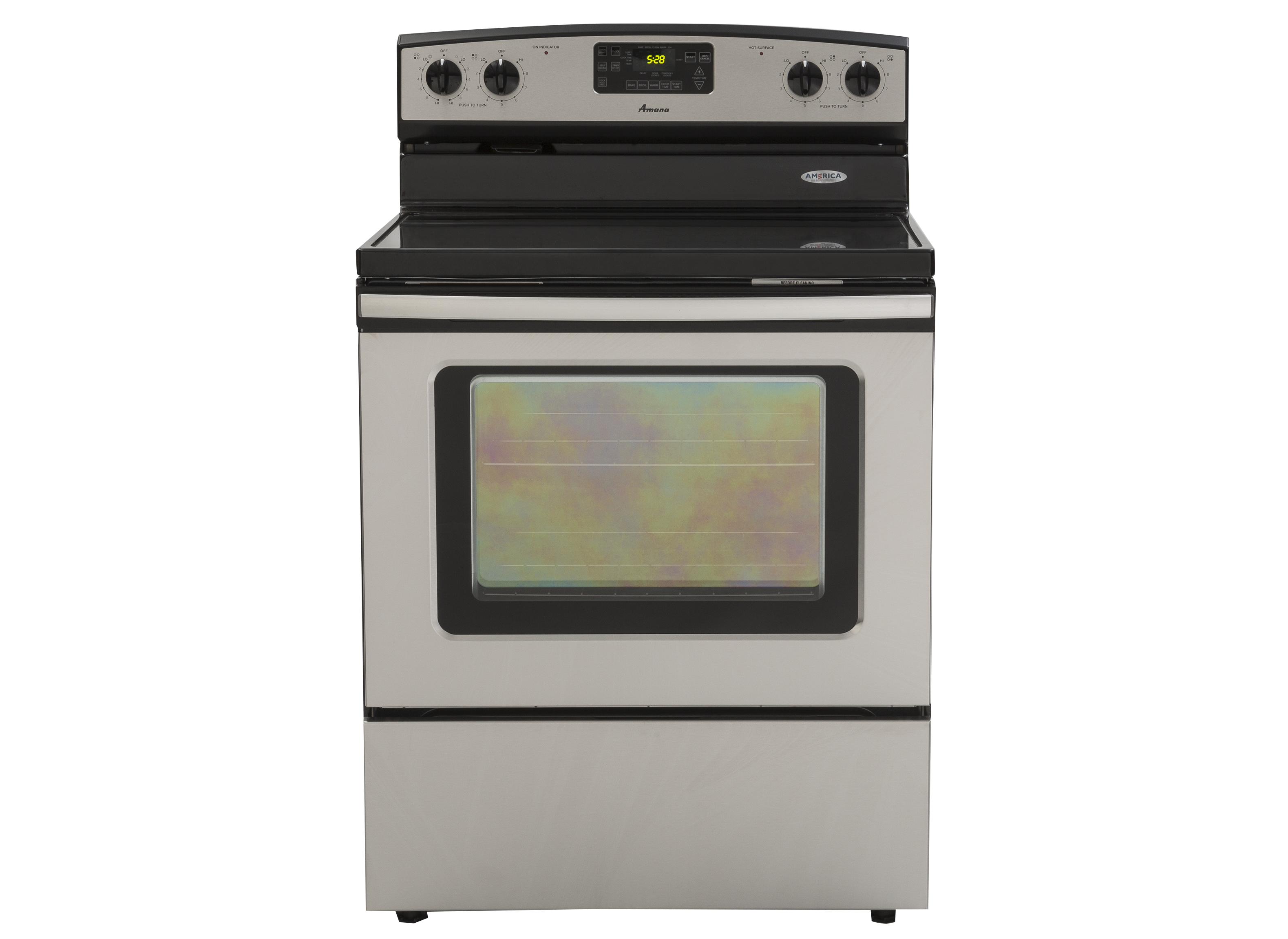 amana 4 burner electric stove