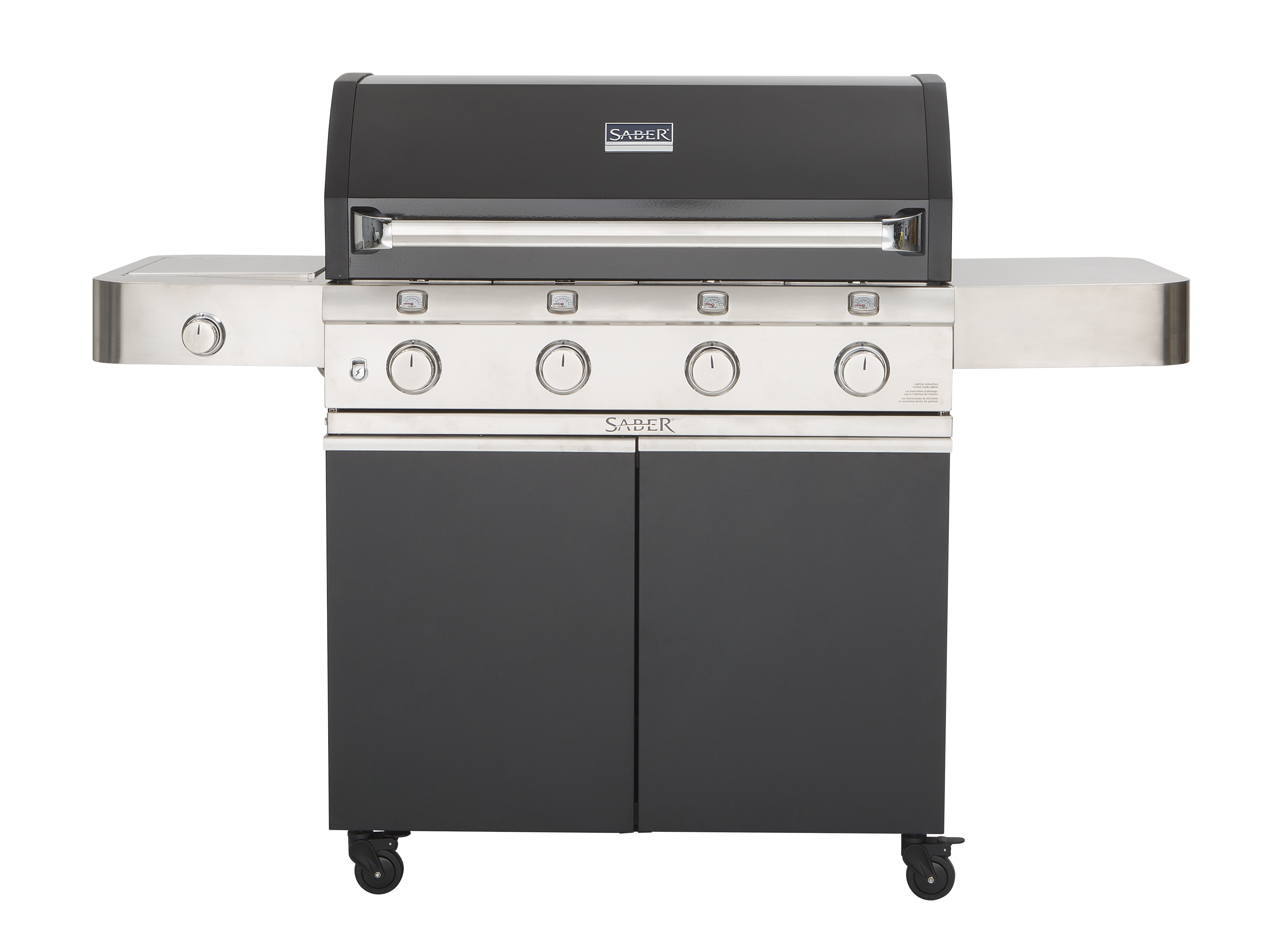 SABER Cast Stainless 500 3-Burner Propane Gas Grill