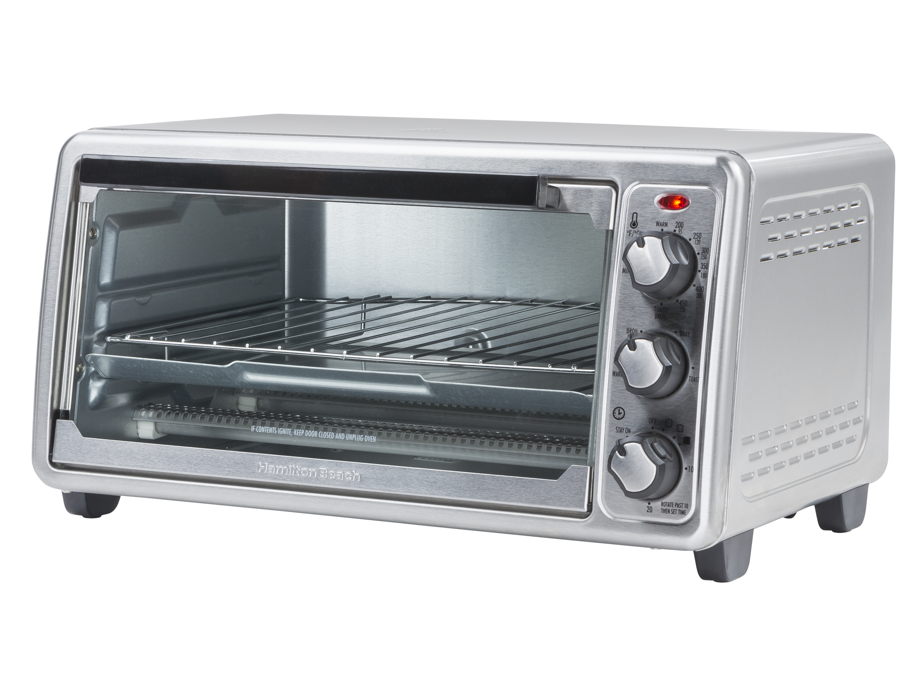 Hamilton Beach 6-Slice Stainless Steel Toaster Oven
