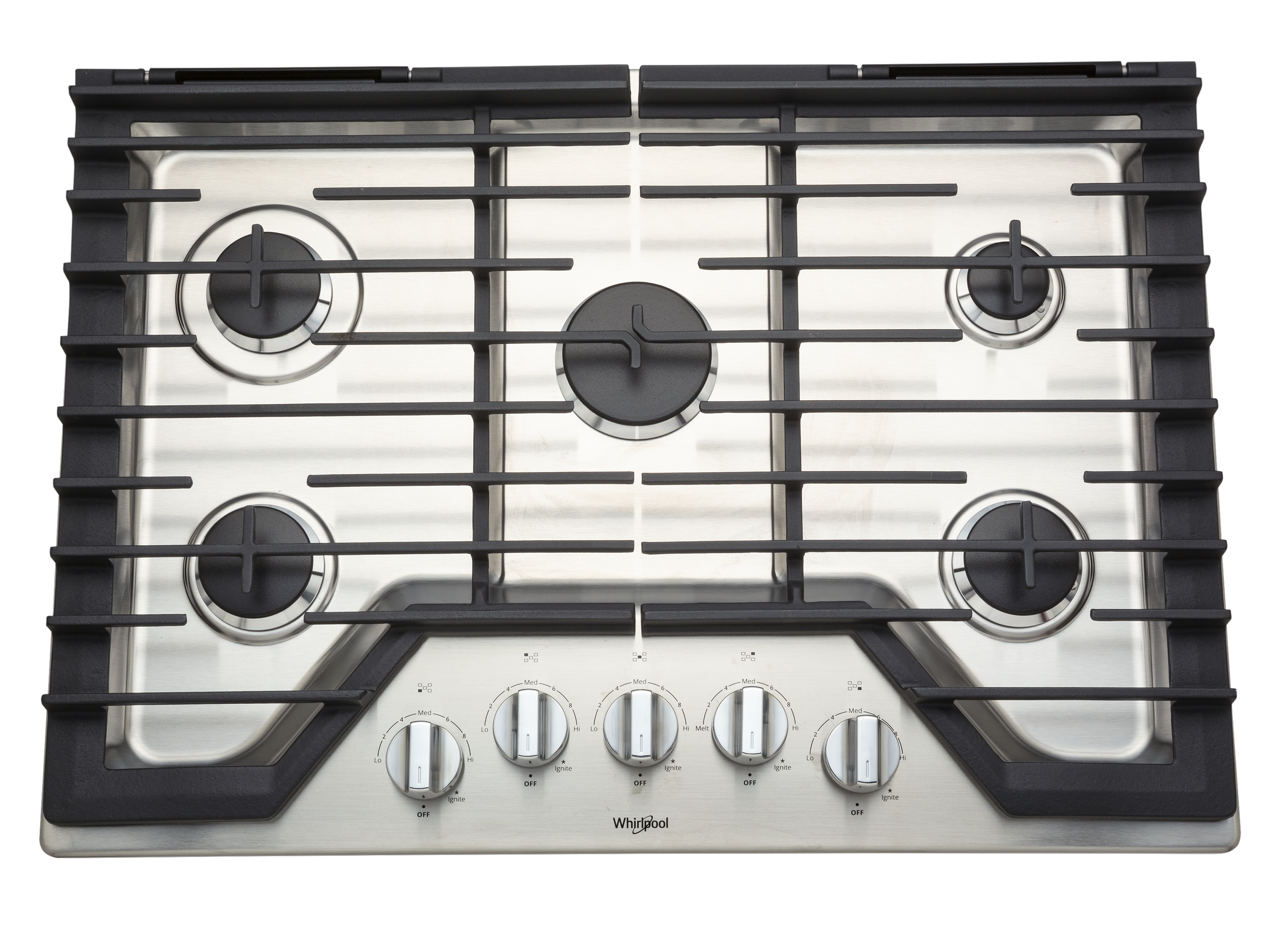 30-inch Gas Cooktop with Griddle Stainless Steel WCG97US0HS