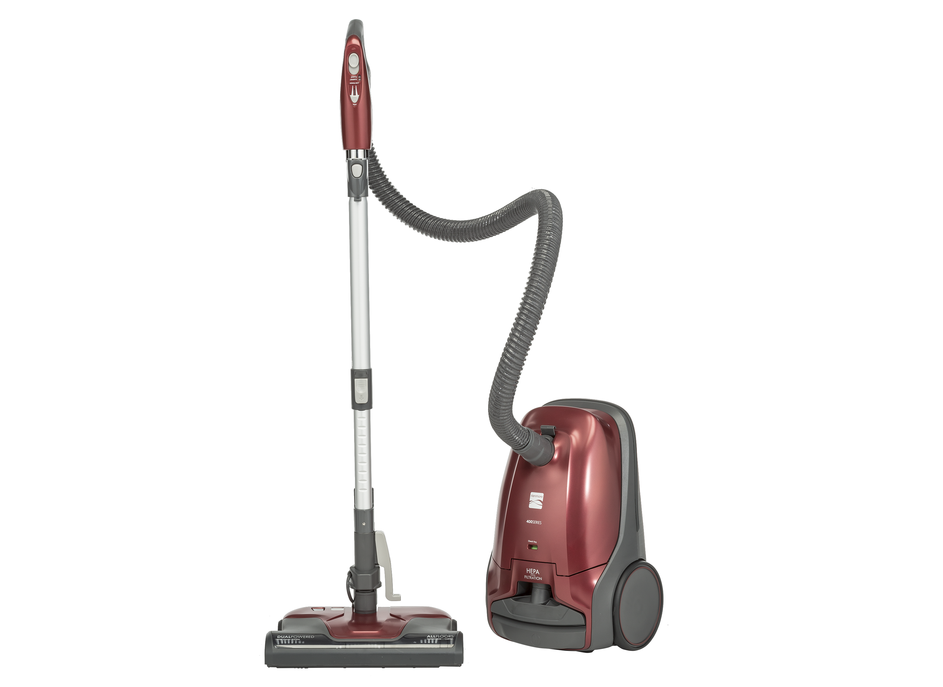 New Kenmore 81414 400 Series Bagged Canister Vacuum Cleaner w/ HEPA Filter Red 