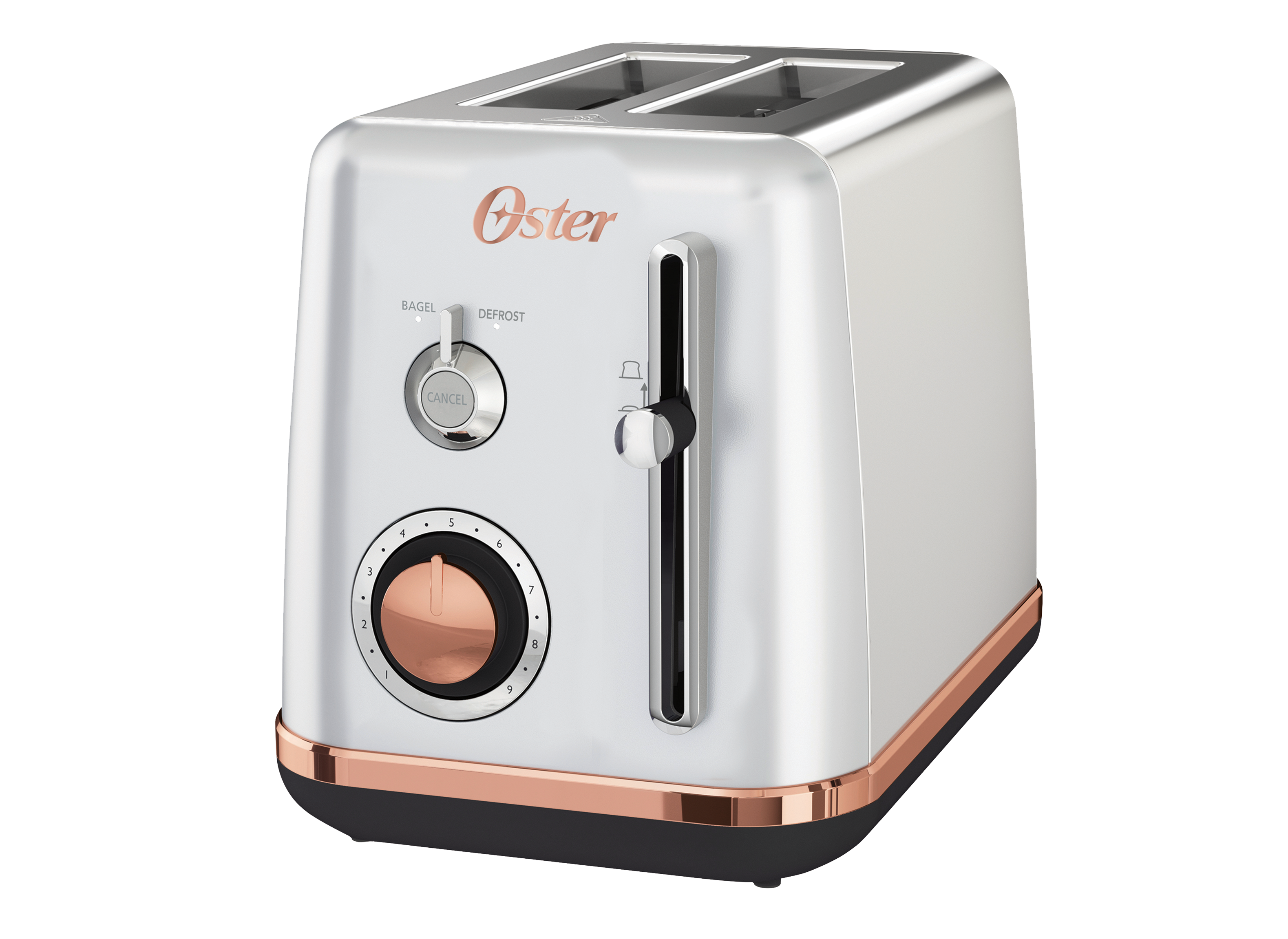 Oster 2-Slice Toaster with Extra-Wide Slots, White