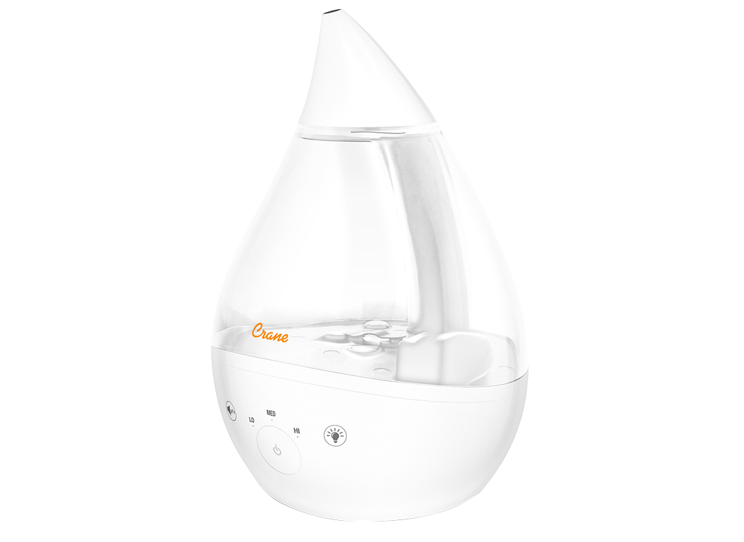 Crane 1 Gal. Top Fill Drop Cool Mist Humidifier with Sound Machine for  Medium to Large Rooms up to 500 sq. ft. - Clear/White EE-5306CW - The Home  Depot