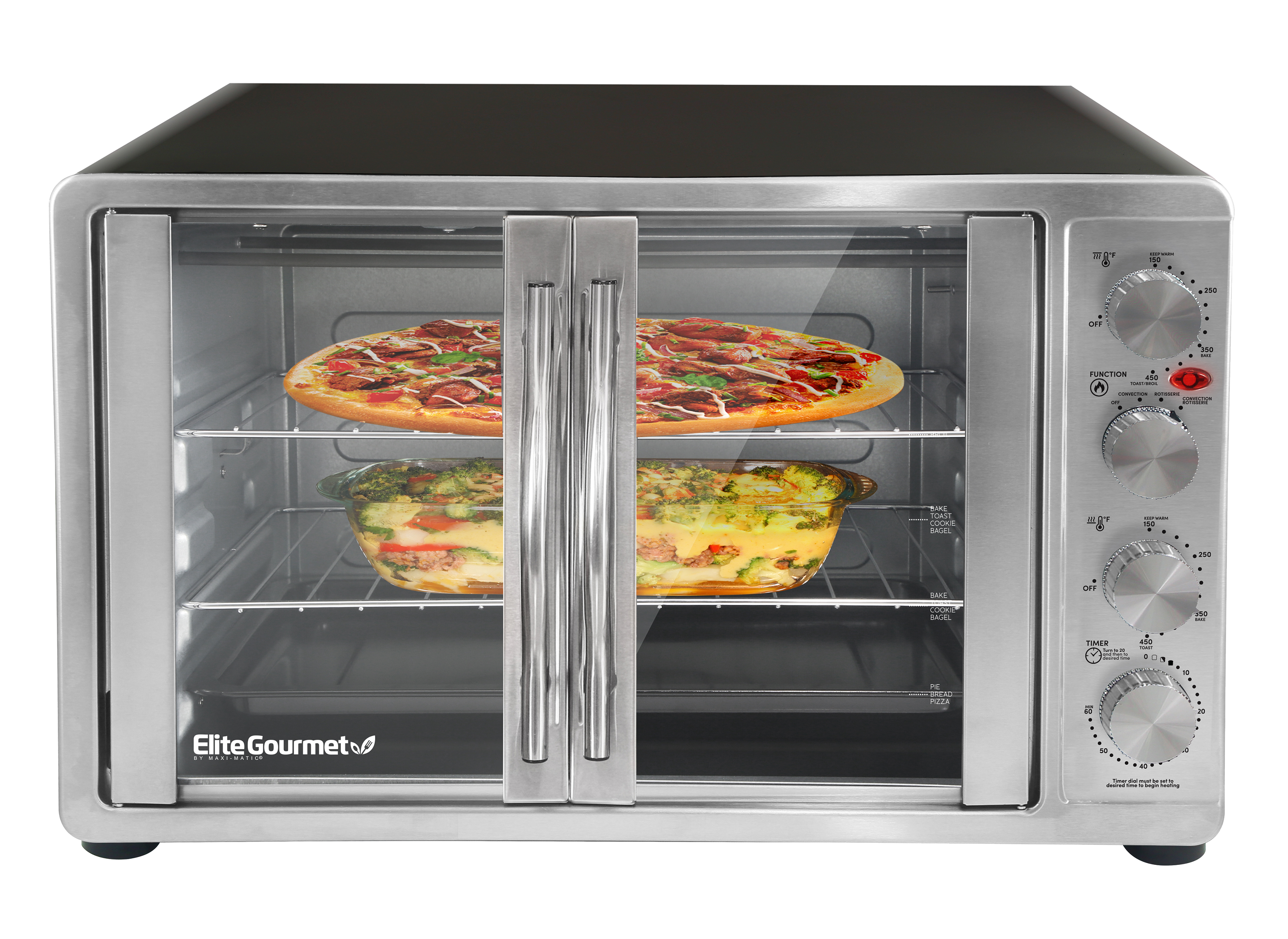 Elite Gourmet French Door Toaster Oven Cookbook 2021: 800-Day Simple