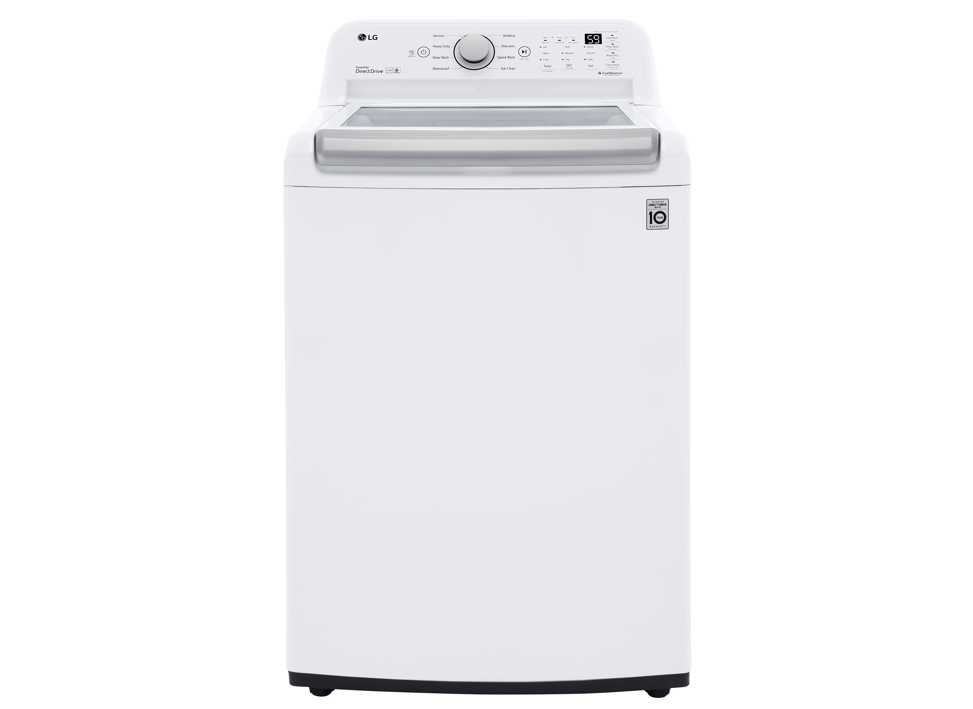 LG WT7150CW Top Load Washer & DLG7151W GAS Dryer
