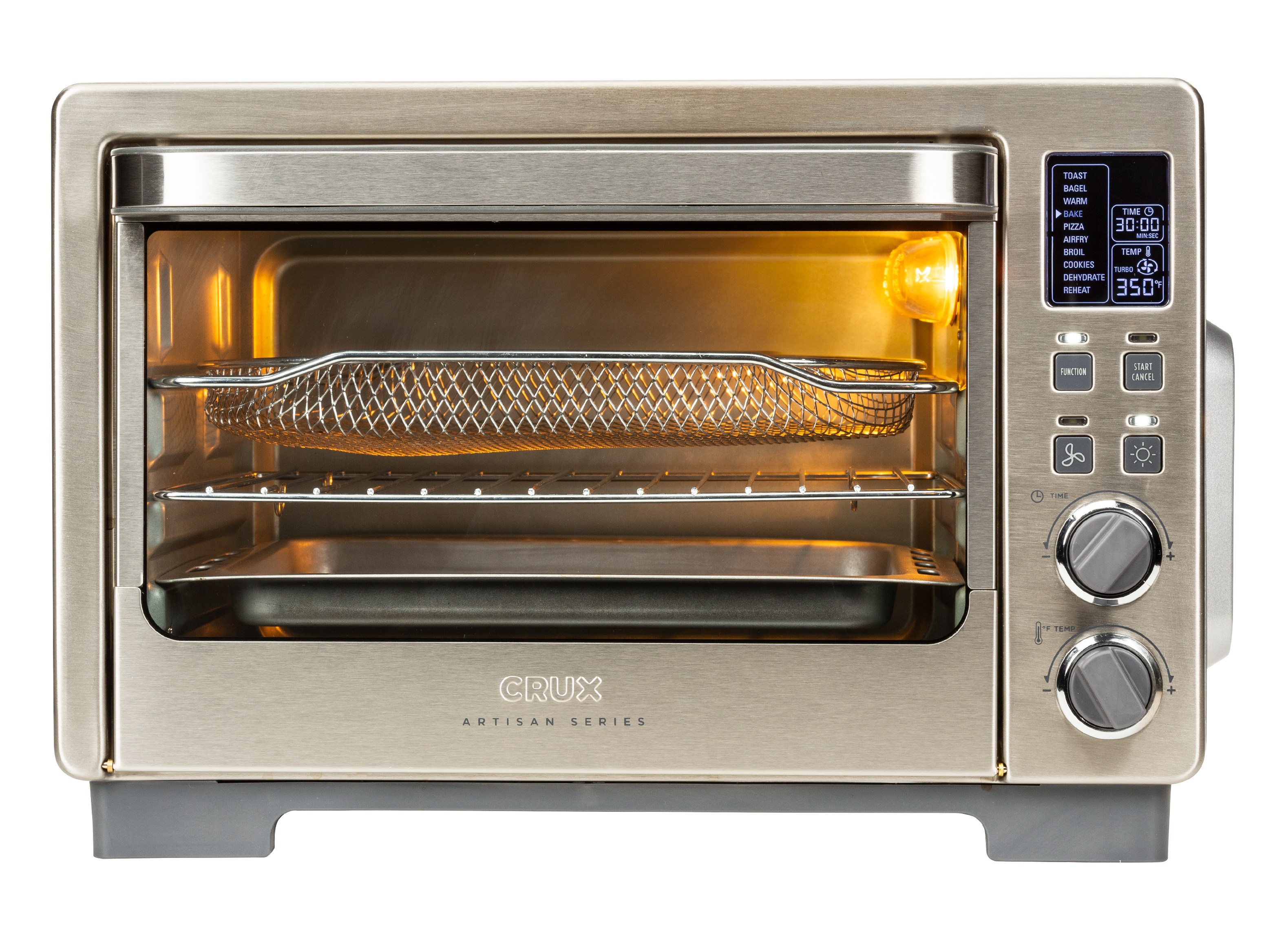 Crux Artisan Series 6 Slice Digital Air Frying Model 14934 Toaster &  Toaster Oven Review - Consumer Reports