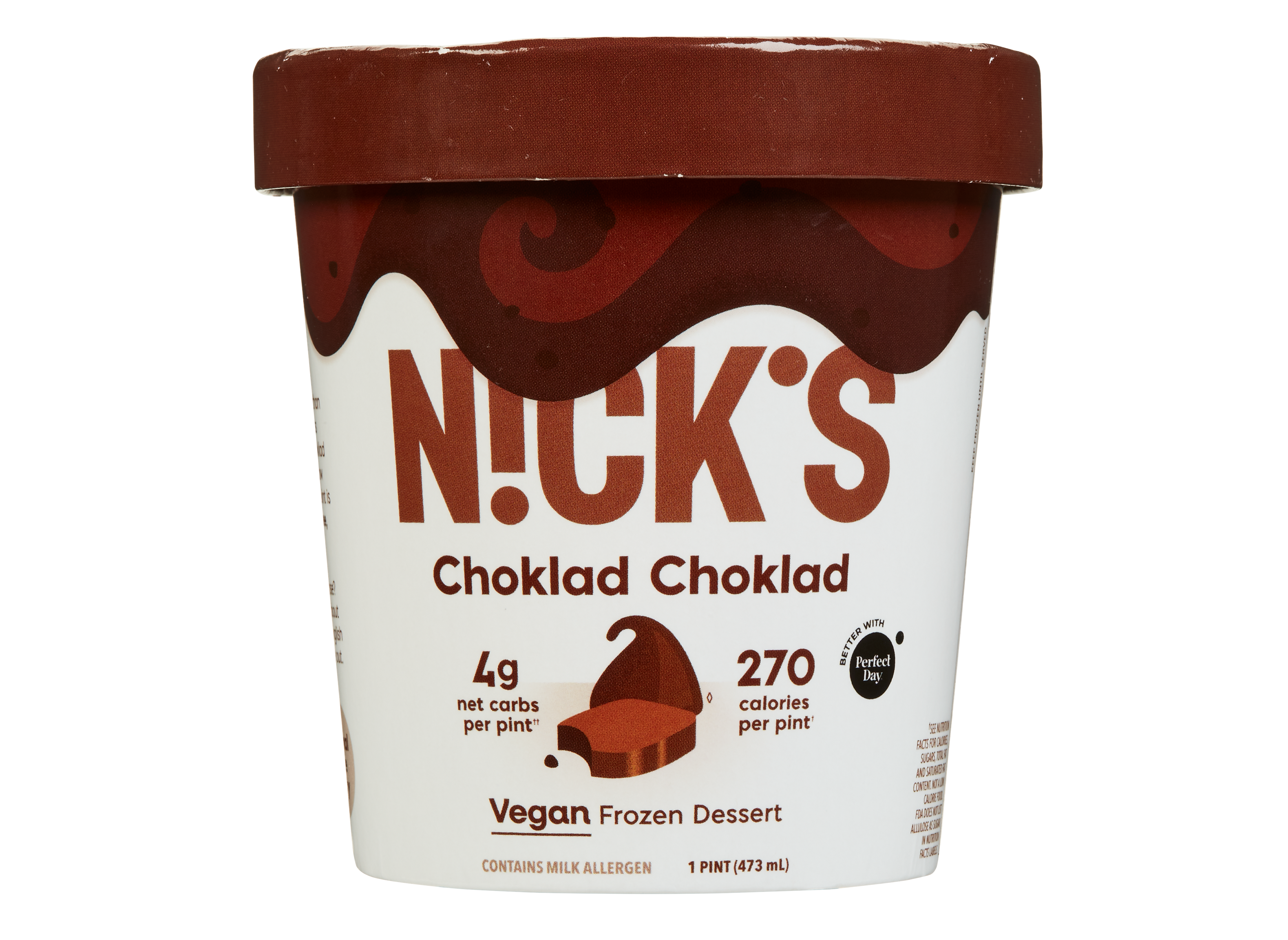 Nick's Vegan Frozen Dessert Choklad Choklad Ice Cream & Frozen